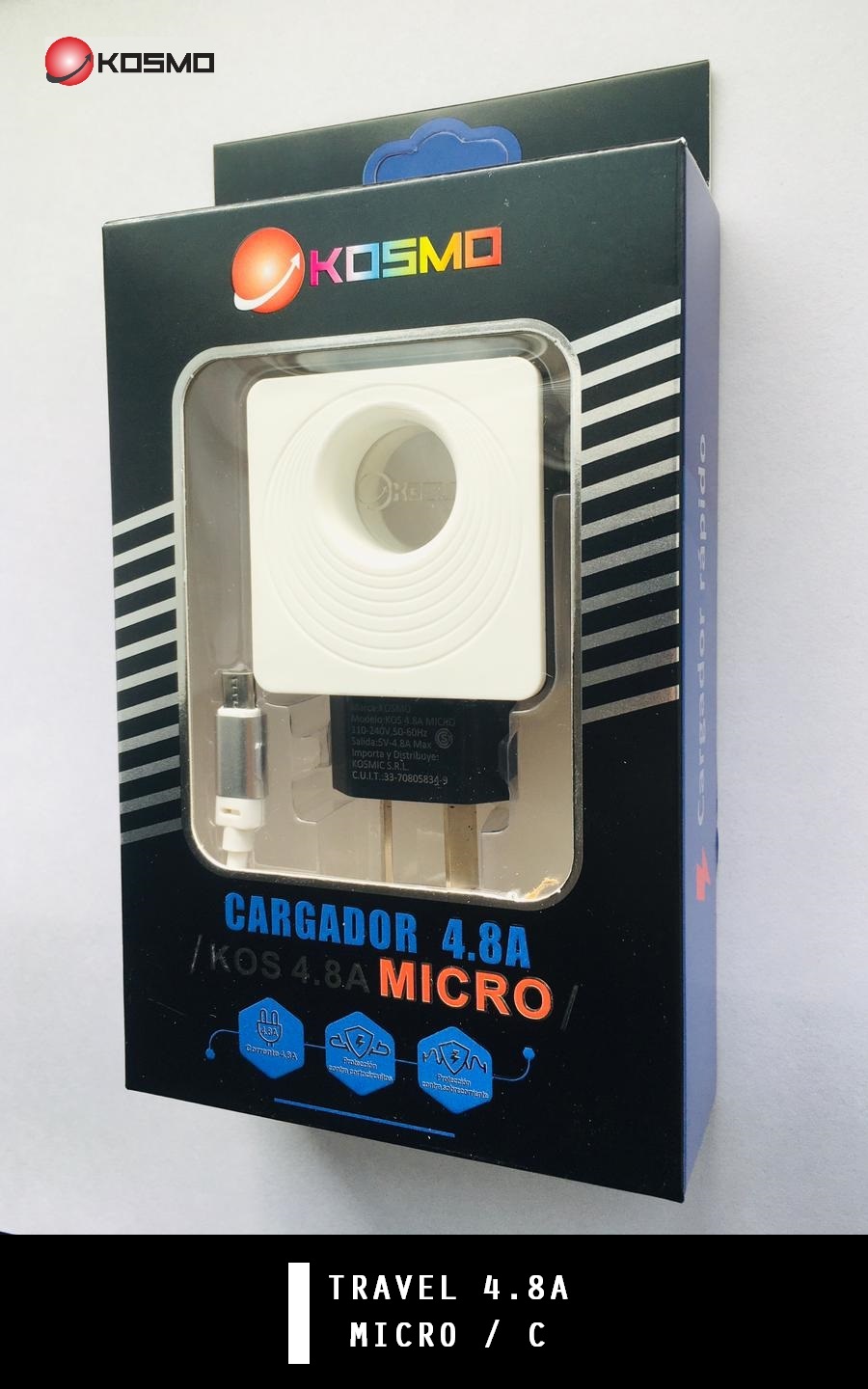 CARGADOR VIAJERO 220V 4.8A